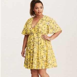 Torrid Georgette wrap dress